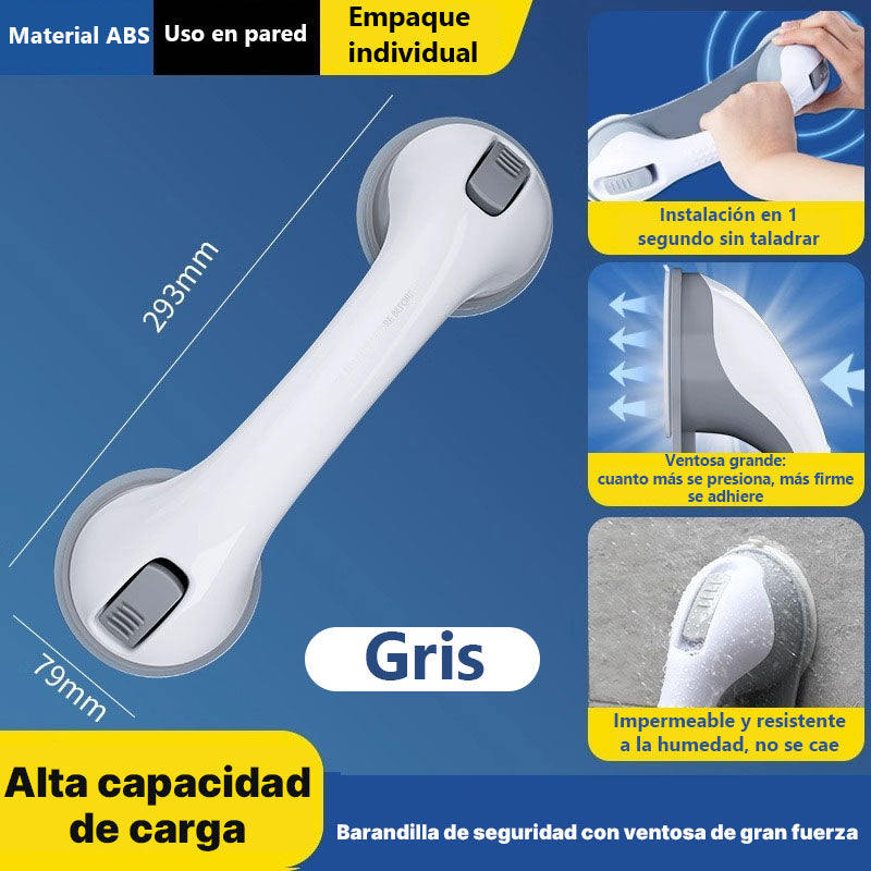 **Barra de apoyo para baño con ventosa | Pasamanos para ducha y aseo, uso doméstico**