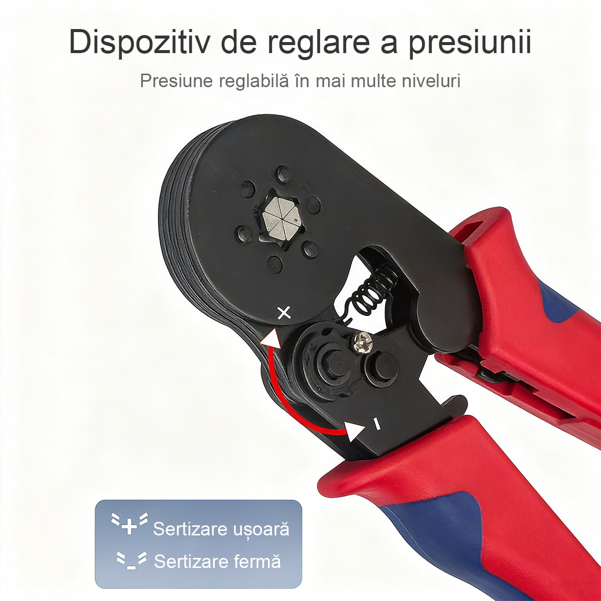 Clește de presat capete terminale tubulare tip european