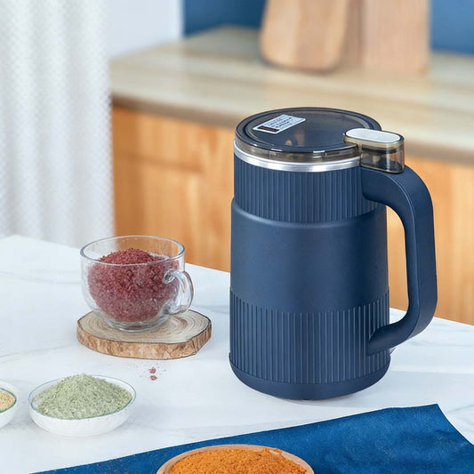 "Molino de polvo eléctrico pequeño para uso doméstico, molinillo de hierbas, granos y especias, molino multifuncional de alta potencia para triturar diversos ingredientes."