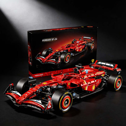 Compatible con el conjunto de mecánica LEGO, modelo de coche de carreras Red Bull F1 y Ferrari SF-24, modelo de construcción para ensamblar.