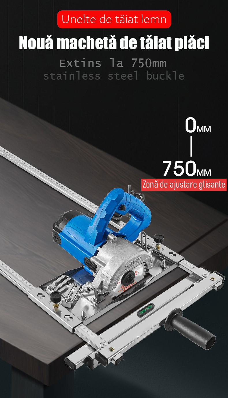 Dispozitiv de tăiere ultra-precis, placă de bază pentru mașinuțe de tăiat mici, fără fierăstrău manual, accesoriu multifuncțional pentru tâmplărie