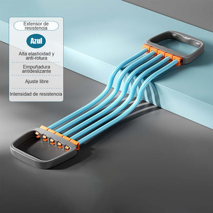 Cuerda de resistencia para entrenar la espalda, tensor en 8, banda elástica para abrir dorsales, estiramiento de espalda bonita, cuerda para entrenar pectorales y hombros.