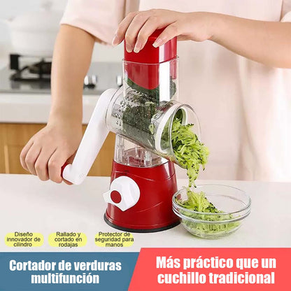 Cortador de tambor multifuncional para cocina, rallador manual doméstico, cortapapas en rodajas, máquina de rebanar queso y verduras.