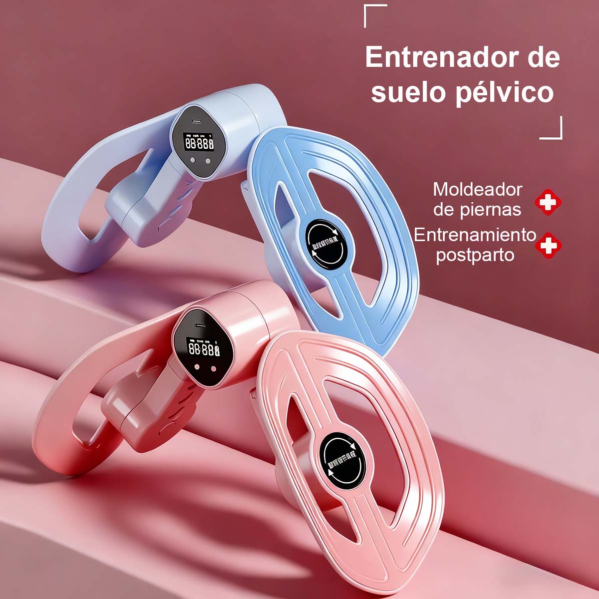 Entrenador de Kegel para hombres – Aparato portátil para fortalecer suelo pélvico y muslos internos, moldea piernas en casa.