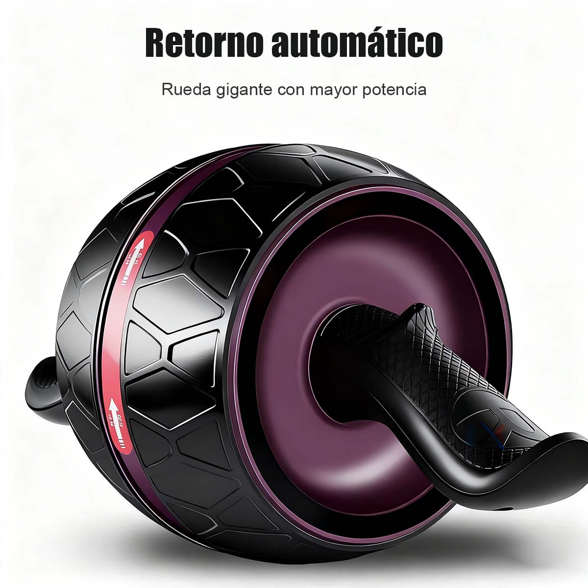 Rueda abdominal de retorno automático para principiantes, rodillo silencioso de entrenamiento de abdominales para uso doméstico.