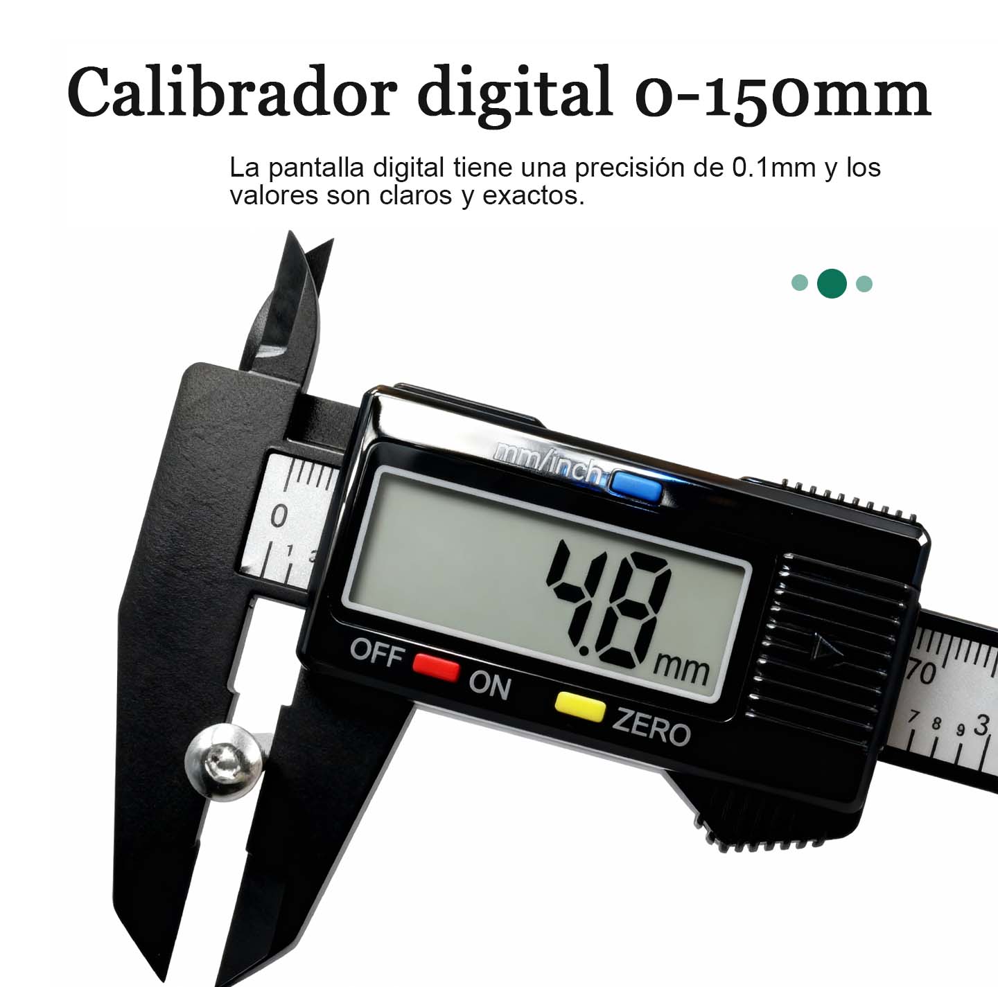 Calibrador digital de alta precisión con pantalla numérica, electrónico para joyería y artesanía, mini cinta métrica digital de plástico, marca Shengtaixin.
