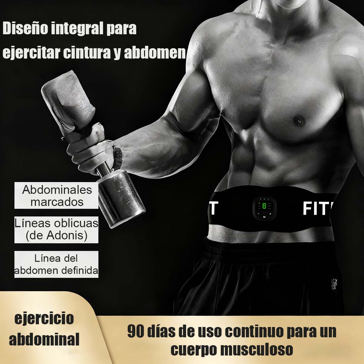 Faja Inteligente EMS - Entrenamiento Abdominal en Casa para Perezosos