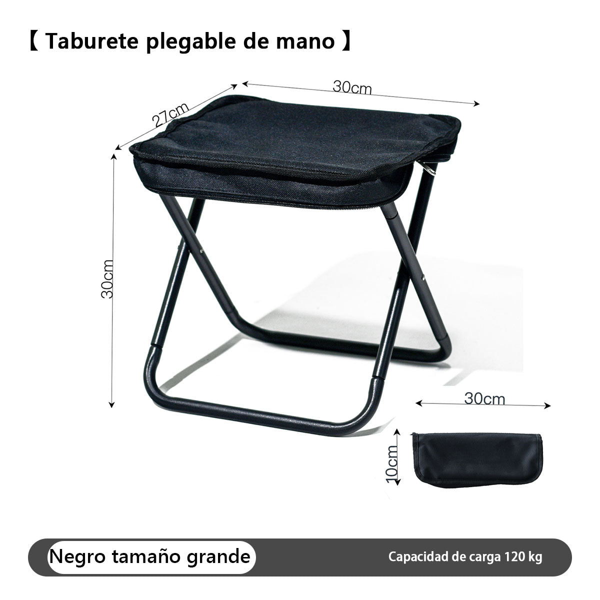 Estuche plegable para bolígrafos con banco portátil tipo banco de paja — bolso creativo que se convierte en mini banco para exteriores, ideal para personas perezosas que desean llevar un asiento miniatura donde quiera que vayan.