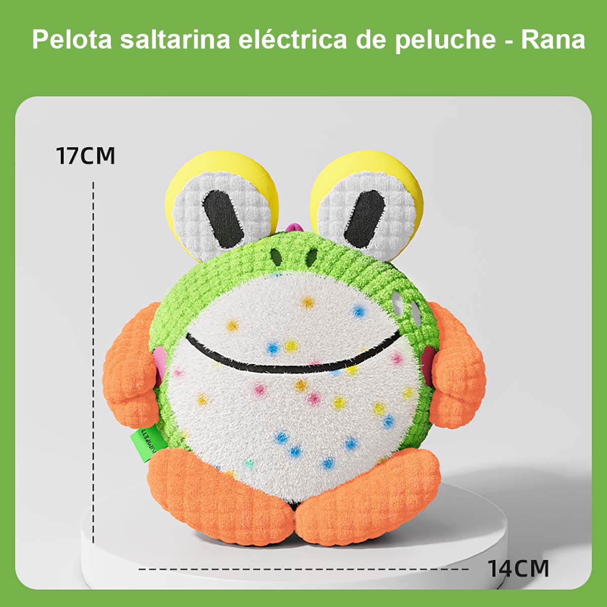 "Juguete para perros, juguete eléctrico saltarín para mascotas, ideal para perros pequeños y medianos, resistente a las mordeduras y con sonido. Además, es desmontable y lavable, ¡la herramienta perfecta para mantener a tu perro entretenido y feliz!"