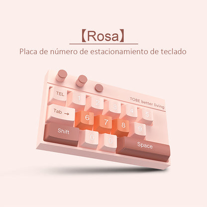 Placa de número temporal para estacionamiento, placa de teléfono para mover el vehículo, accesorios de lujo para coches, números creativos para el interior del coche.