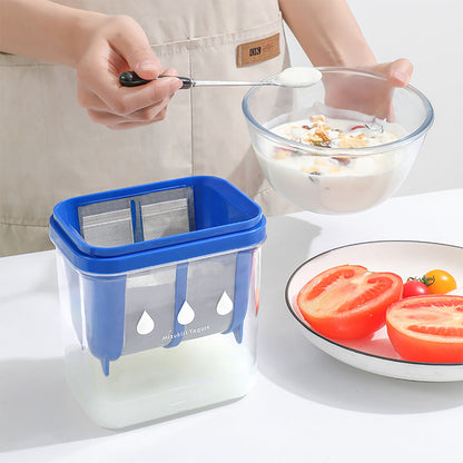 "Filtro para yogur, colador de queso y leche de soja, malla filtrante para hacer yogur griego casero, separador de suero para cold brew lácteo