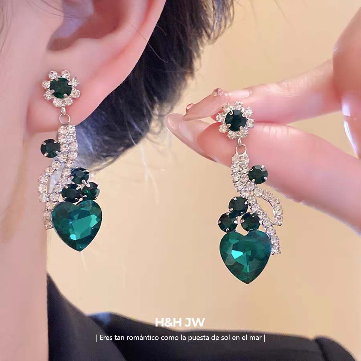 Conjunto de joyas más vendido: collar y pendientes de cristal con diseño geométrico de gota, juego de 2 piezas.