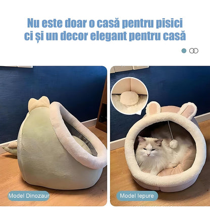 Cușcă universală pentru pisici și câini, potrivită pentru toate anotimpurile, lavabilă și detașabilă
