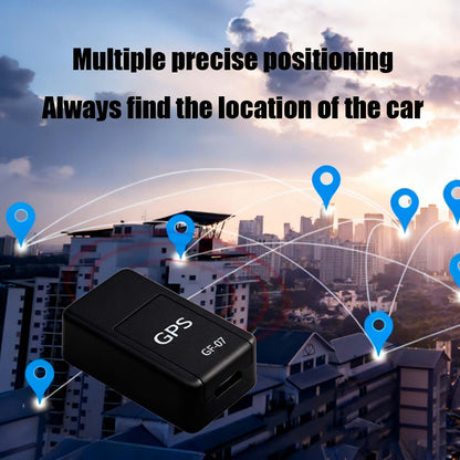 Localizador GF07 — Dispositivo antiperdida para ancianos y niños, GPS con imán potente para coche, sin necesidad de instalación.