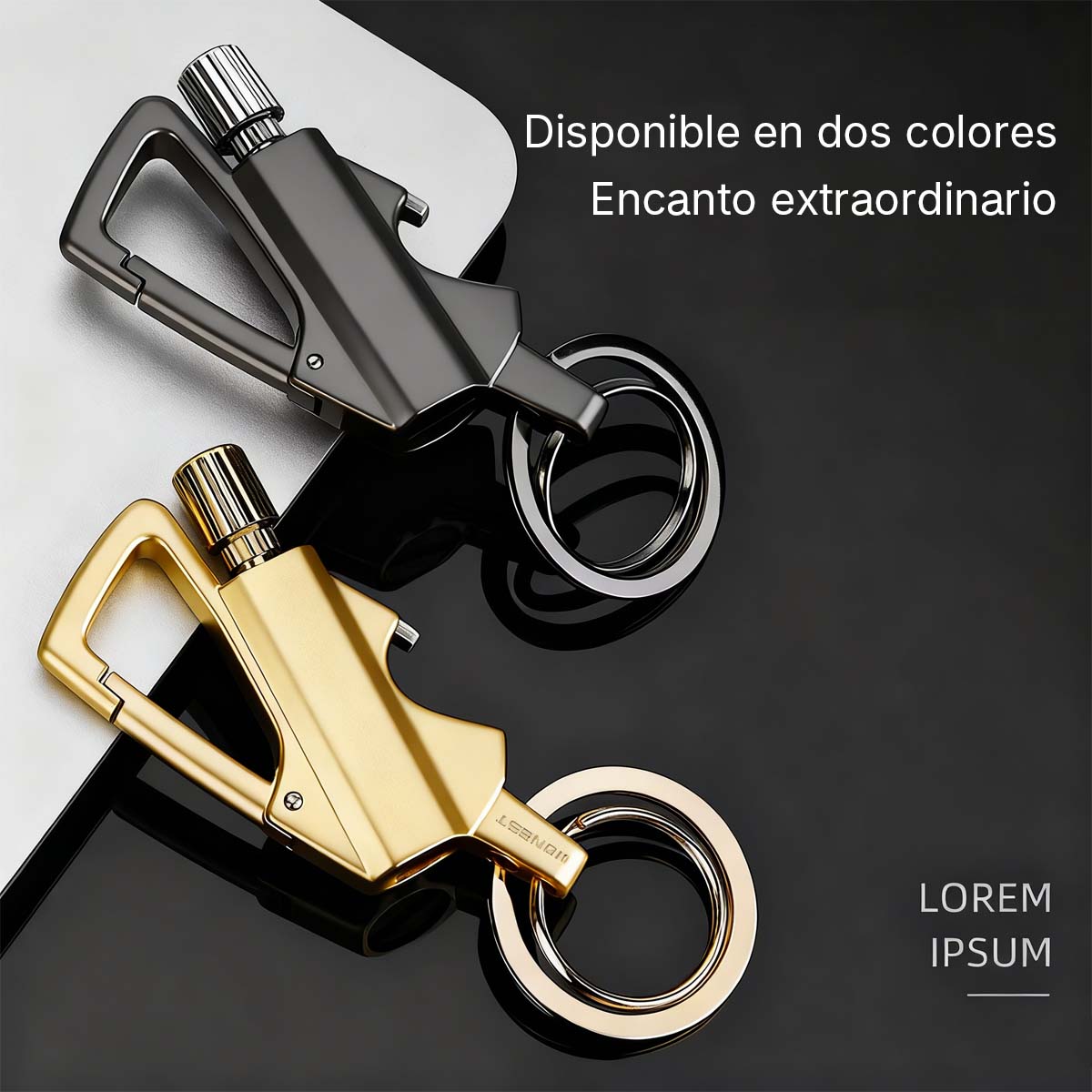 Encendedor de queroseno multifuncional, fósforo reutilizable, llavero portátil, abrebotellas.
