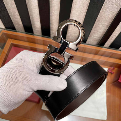 Curea de lux Fila, monogramă, model business pentru bărbați și casual pentru femei, cu cataramă automată