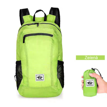 Skládací cyklistický batoh, velkokapacitní, lehký, sportovní a cestovní, outdoor provedení.