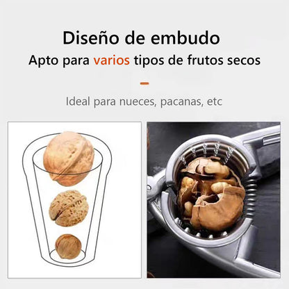Cascanueces Multiusos de Metal - Abridor Pelador de Castañas, Nueces y Avellanas para Cocina