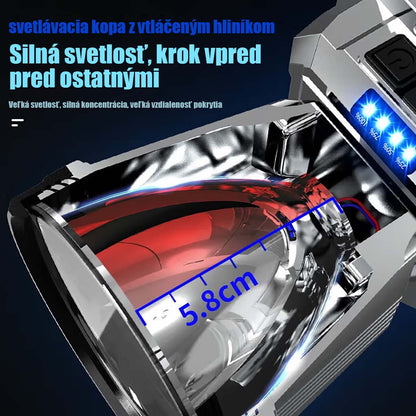 Potente linterna frontal para exteriores con sensor, recargable, súper brillante, ideal para pesca nocturna y senderismo; iluminación sin manos y batería de larga duración.