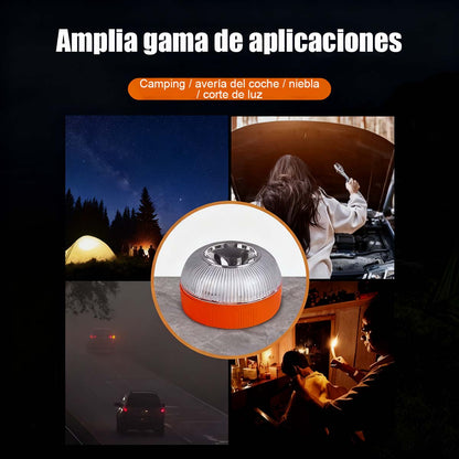 "Luces de advertencia de múltiples usos, luz de emergencia blanca LED para coches, luz de obstáculo en carretera."
