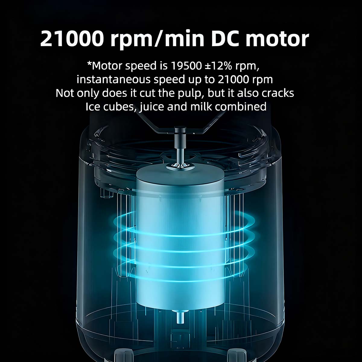 Licuadora exprimidora portátil multifuncional, vaso para jugo recargable con función de batidora y exprimidor.