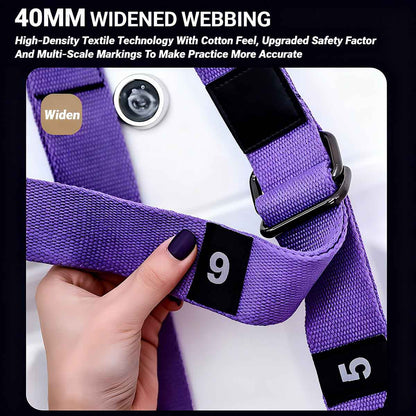 Cinturón de yoga aéreo con cuerdas de suspensión, hamaca auxiliar para abrir caderas, hacer splits, estirar piernas y espalda, flexiones e inversiones colgadas.