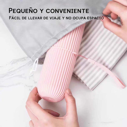Estuche de cepillo de dientes de plástico, vaso portátil para cepillarse, kit de enjuague bucal, taza grande para pasta de dientes, caja de almacenamiento para utensilios dentales