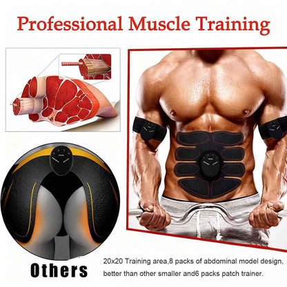 EMS dispositivo de abdominales recargable, máquina de tonificación abdominal para deporte y exteriores, aparato de entrenamiento muscular, la herramienta perfecta para abdominales sin esfuerzo.