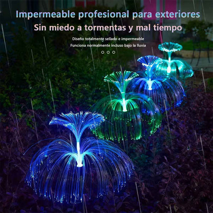 Linterna Solar de Medusa - Efecto Luz Fireworks para Decorar tu Jardín Mágico