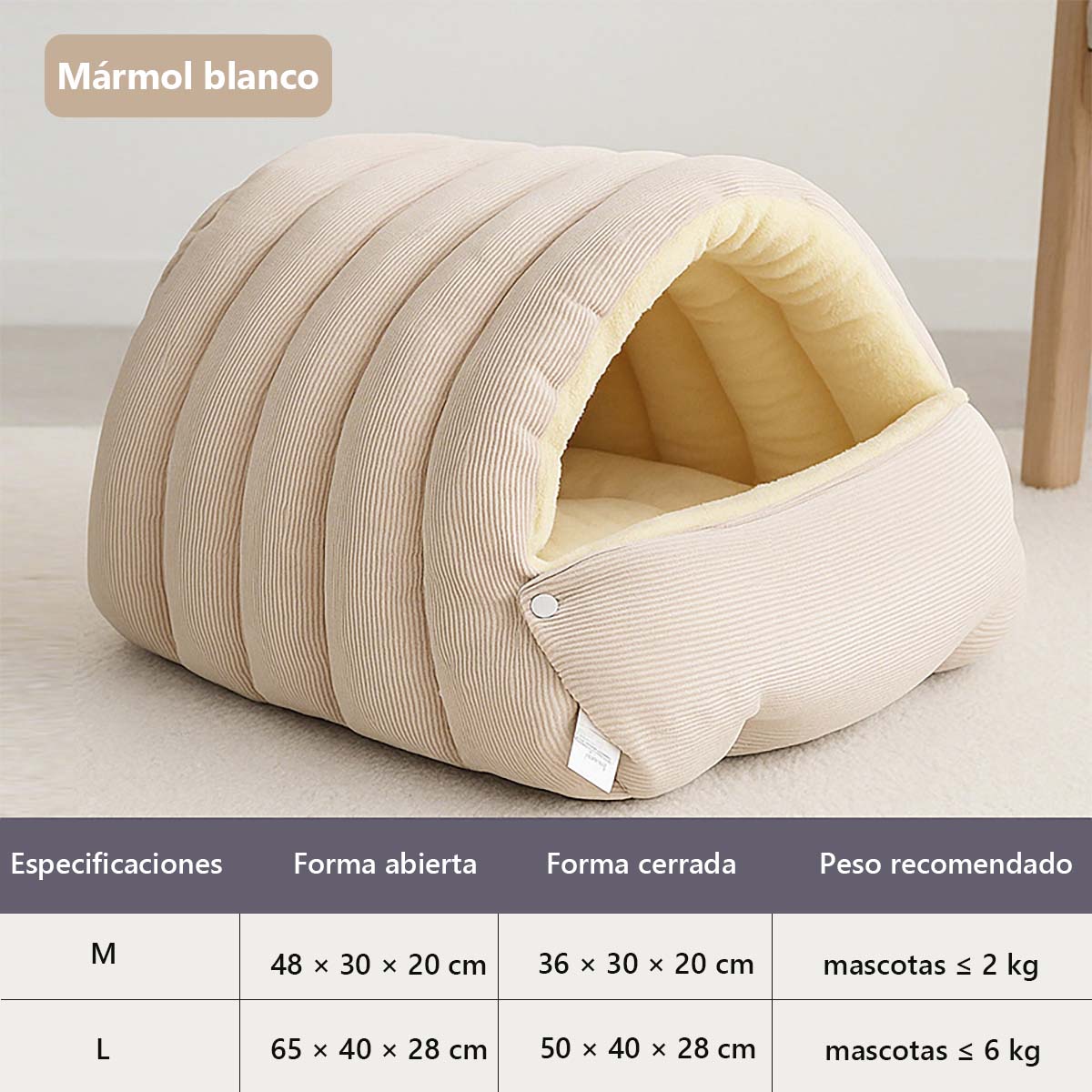 Cama cerrada y desmontable para gatos, tamaño grande y acolchada, cálida para invierno, con sensación de seguridad, apta para todas las estaciones; también se puede usar como cama para perros.