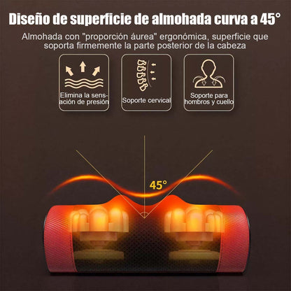 Nuevo cojín de masaje para cuello, multifuncional, con función de calor para todo el cuerpo, masajeador para la zona lumbar, con calentamiento por infrarrojos y función de amasado.