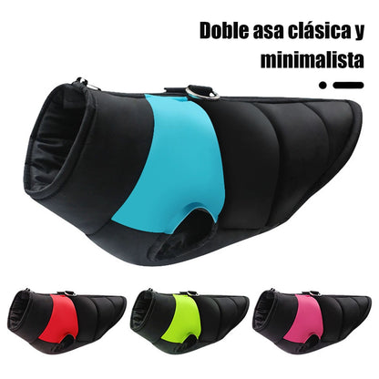 Abrigo acolchado de invierno para perros y gatos (razas medianas/grandes).