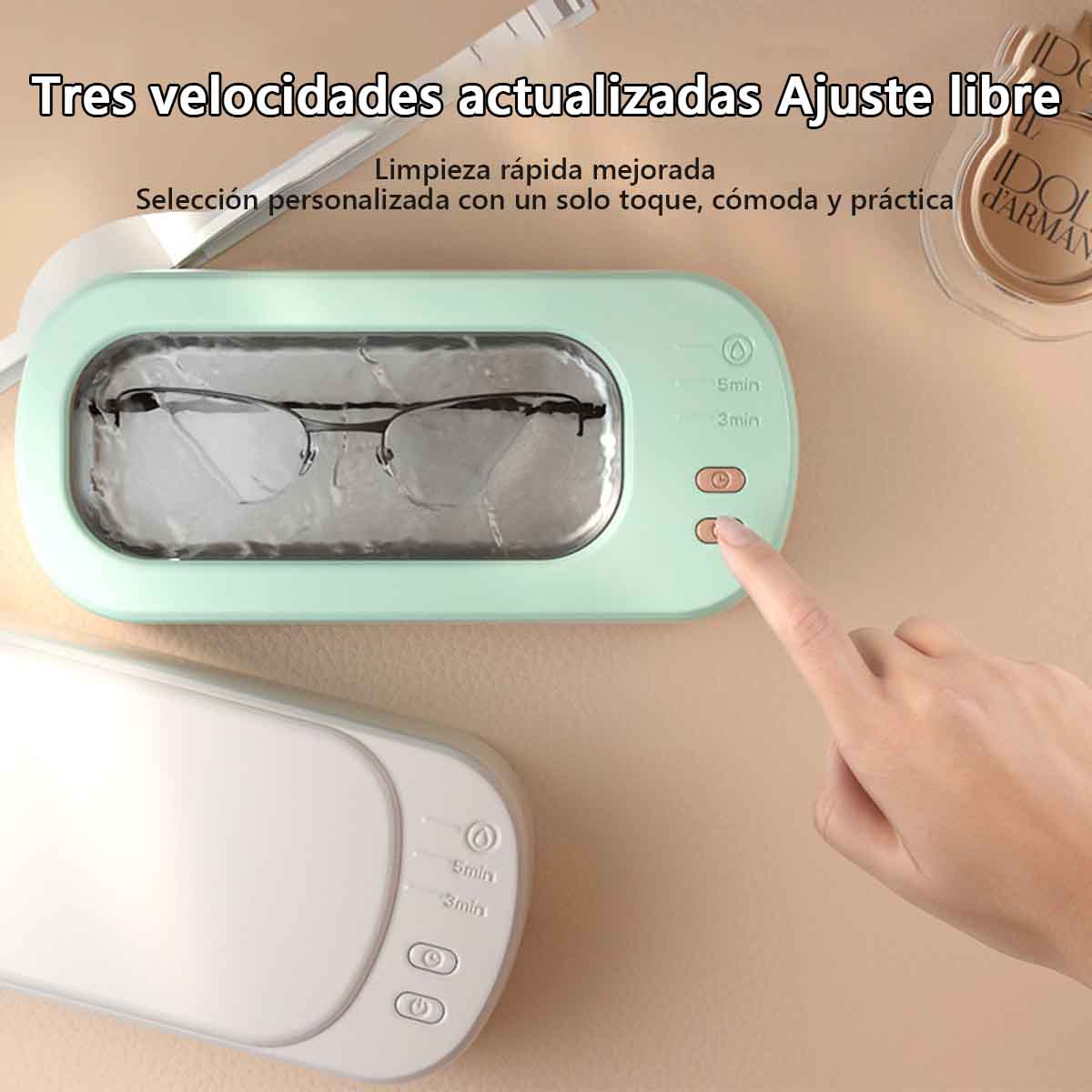 **Lavadora ultrasónica para limpiar gafas, joyas, férulas dentales, joyería y lentes de contacto, de gran capacidad para uso doméstico.**