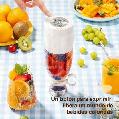 Extractor de jugo, licuadora mini portátil para casa, licuadora eléctrica USB, vaso para jugos de moda.
