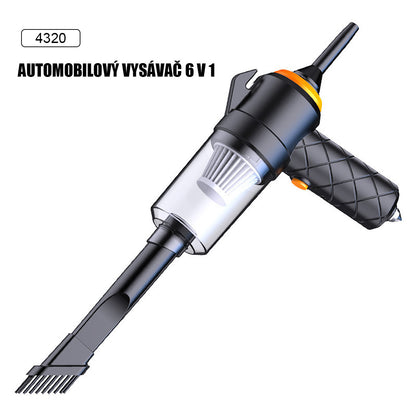 Bezdrôtový automobilový viacúčelový vysávač s ultra silným suchým sálaním, veľkou silou a prenosným nabíjateľným mini ručným vysávačom