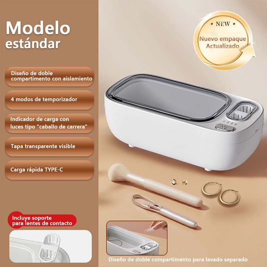 **Lavadora ultrasónica para limpiar gafas, joyas, férulas dentales, joyería y lentes de contacto, de gran capacidad para uso doméstico.**