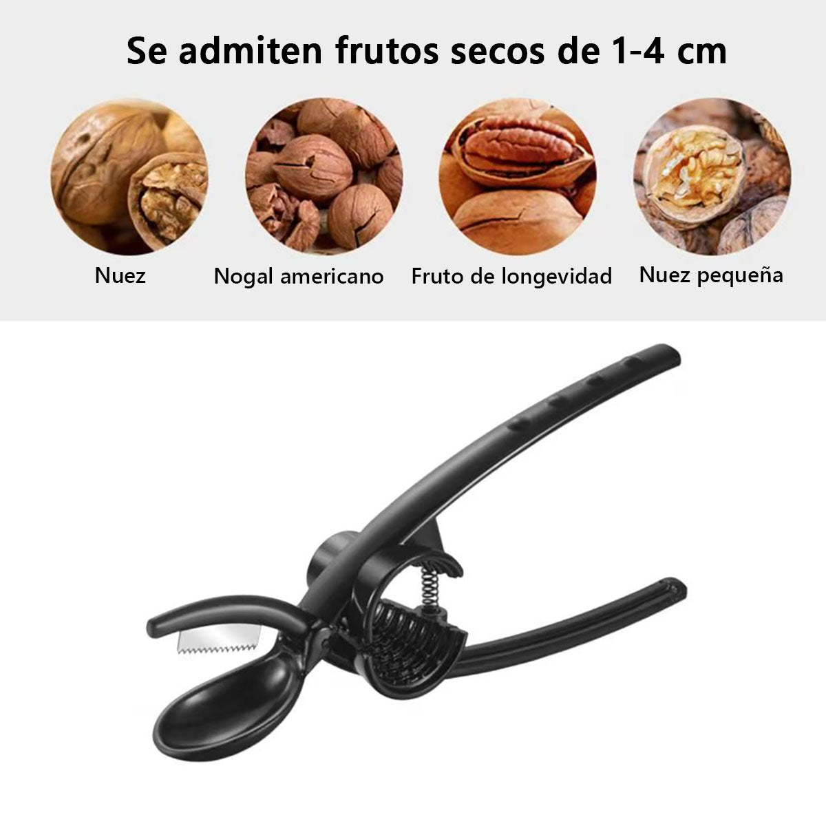 Cascanueces Multiusos de Metal - Abridor Pelador de Castañas, Nueces y Avellanas para Cocina