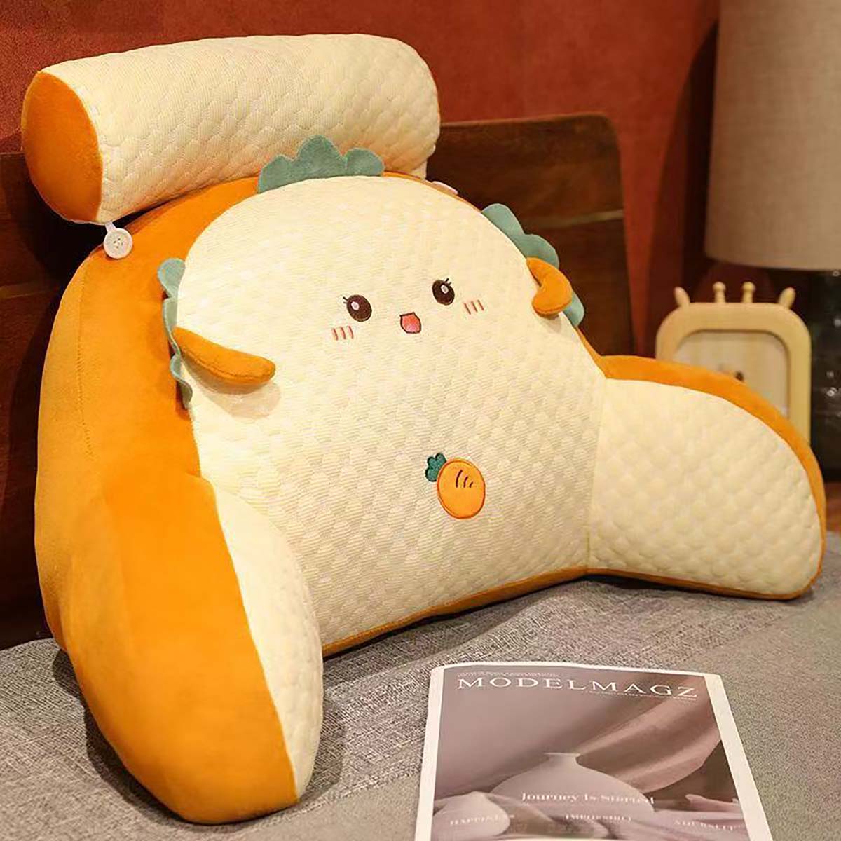 Cojín de cabecera Bing Doudou, cojín de respaldo suave para cama, gran cojín de apoyo para dormir, almohada de abrazo, protección lumbar para sofá, respaldo para cabecera de cama.