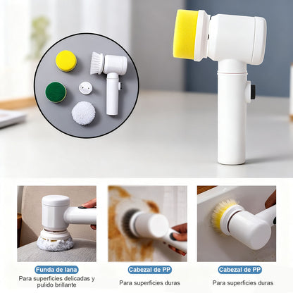 **Cepillo eléctrico de limpieza multifuncional, de mano, para cocina: lavar platos, fregadero, baño, azulejos y ollas.**