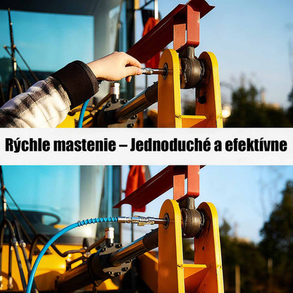 Sada dvojručného mazacieho nástavca s dávkovačom na maslo