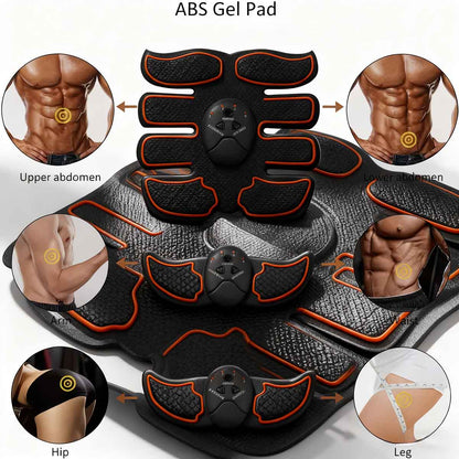 EMS dispositivo de abdominales recargable, máquina de tonificación abdominal para deporte y exteriores, aparato de entrenamiento muscular, la herramienta perfecta para abdominales sin esfuerzo.