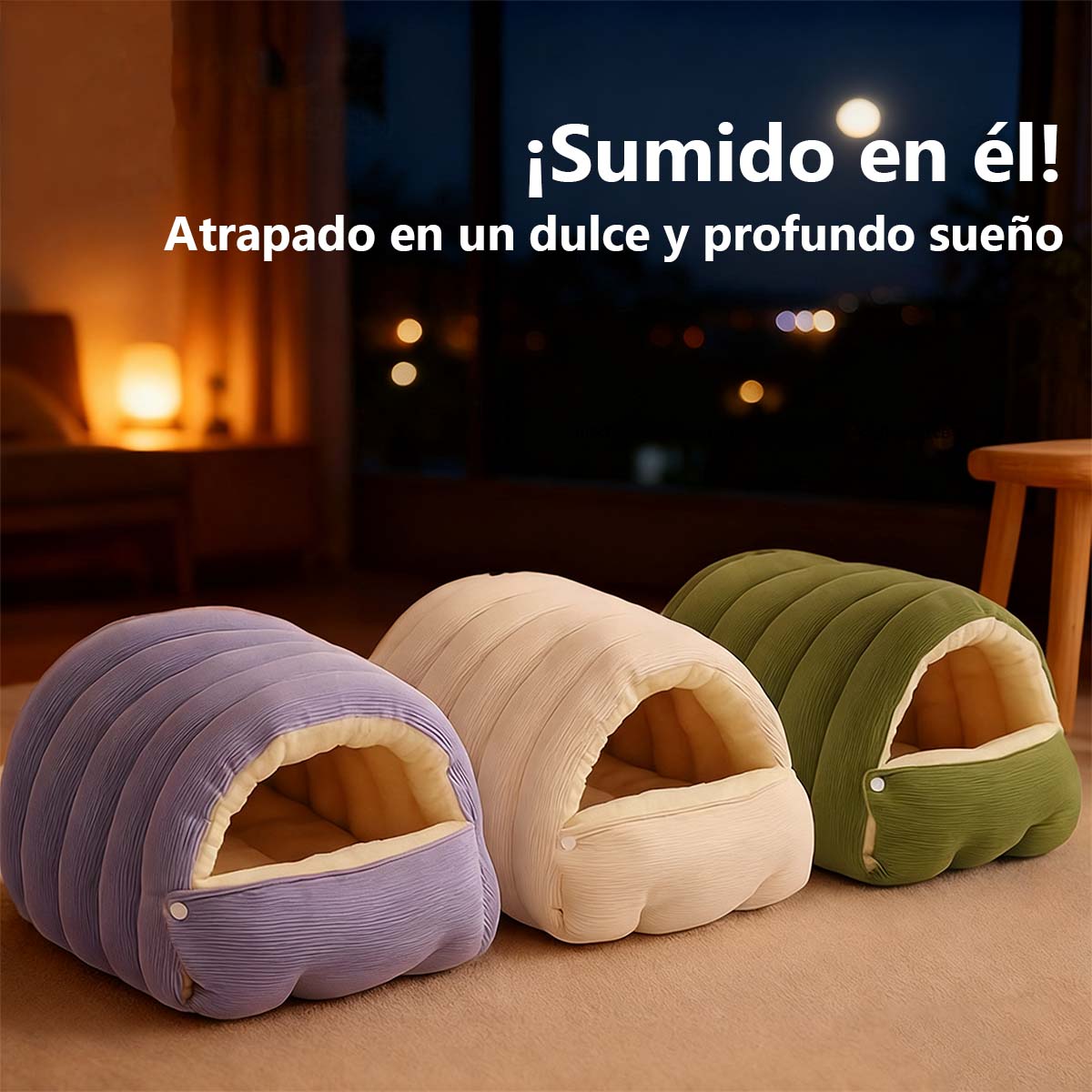 Cama cerrada y desmontable para gatos, tamaño grande y acolchada, cálida para invierno, con sensación de seguridad, apta para todas las estaciones; también se puede usar como cama para perros.