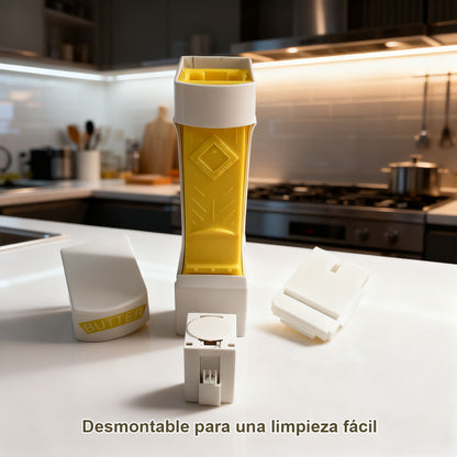 ¡Nueva herramienta de cocina esencial! Cortador de mantequilla y rebanador de queso, ¡distribuye cada bocado con facilidad!