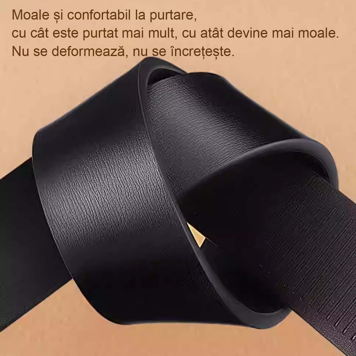 Curea Paul pentru bărbați, din piele de vită naturală, cataramă automată, versatilă casual și business, stil coreean la modă