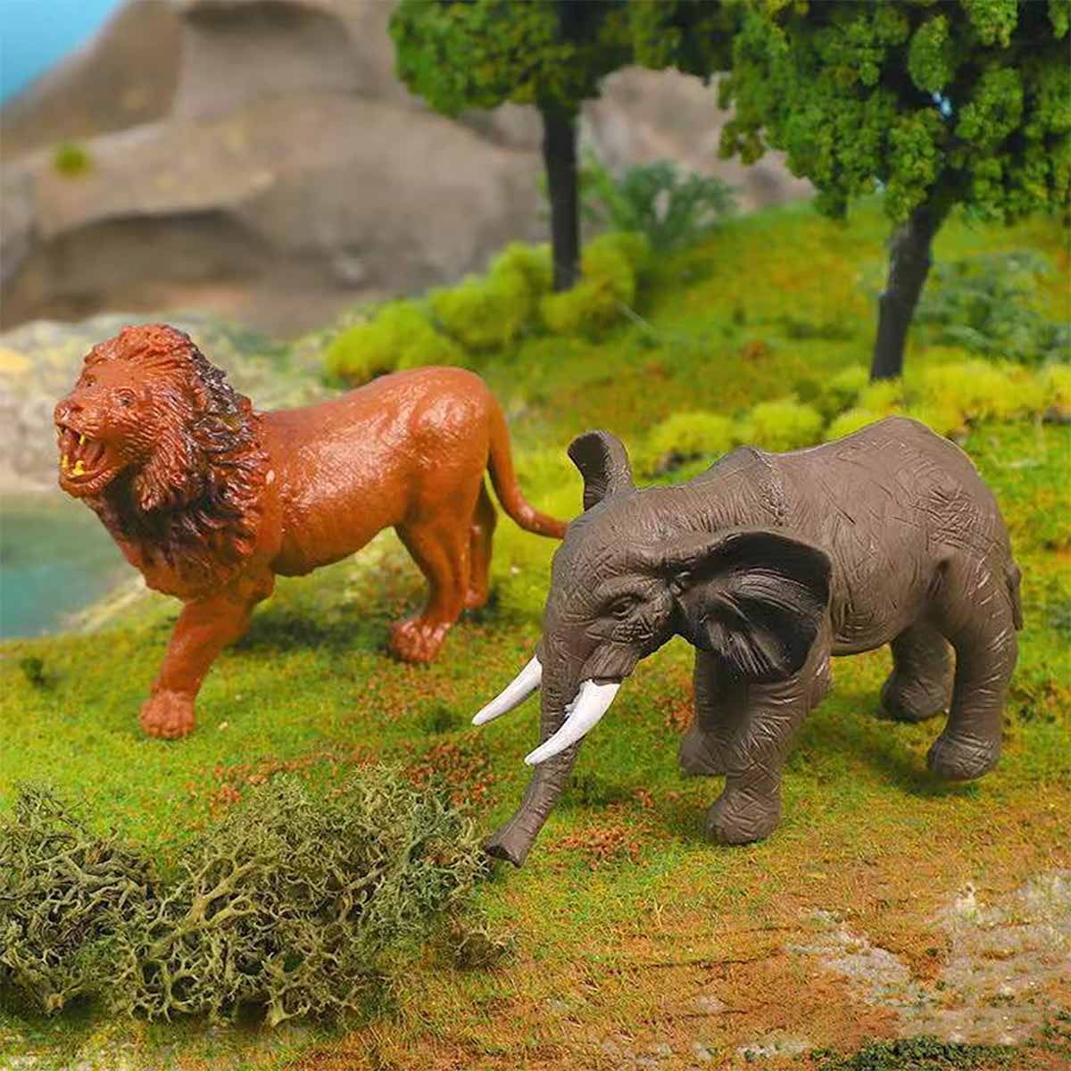 "Juguete de modelo de leopardo realista, modelo de zoológico para niños, juguete educativo de dinosaurio Triceratops de gran tamaño, ideal como regalo de cumpleaños."