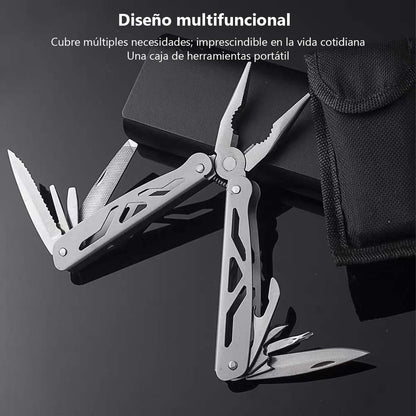 Alicates multifuncionales plegables, herramientas portátiles de acero inoxidable, pelacables, alicates eléctricos EDC y alicates para exteriores.
