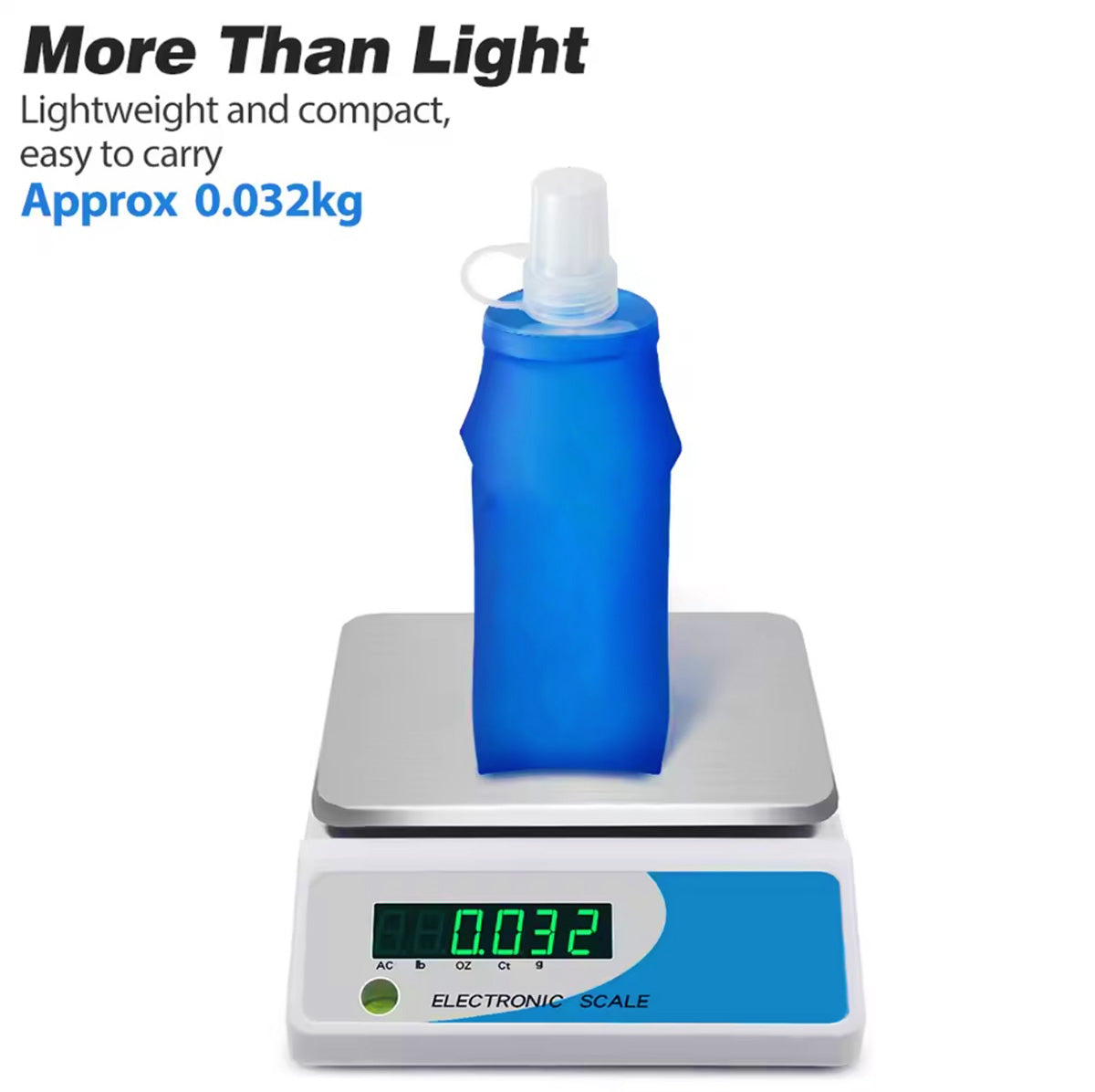 “Botella de agua blanda deportiva TPU, bolsa de agua plegable y portátil para correr, maratón, trail y actividades al aire libre.”