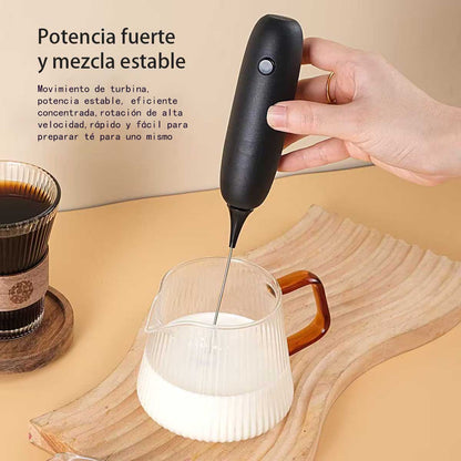 Espumador de leche eléctrico de mano, batidor para repostería y café, mezclador de leche, máquina para hacer espuma de leche.