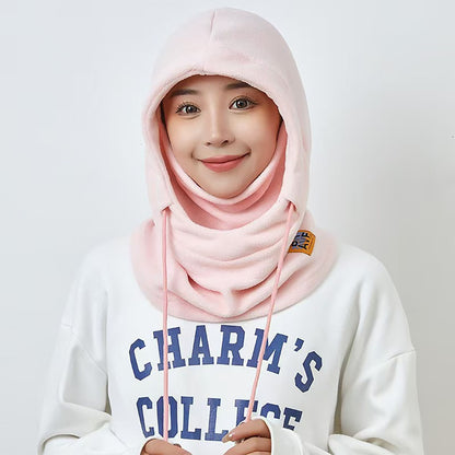 Gorro cortavientos de invierno unisex para exteriores, cuello tubular de ciclismo con pasamontañas integrado, orejeras acolchadas, protección facial antigrípe.