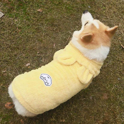 Chaleco para mascotas de otoño e invierno con capucha, estilo imitación visón, para gatos y perros (como caniches/Teddy).